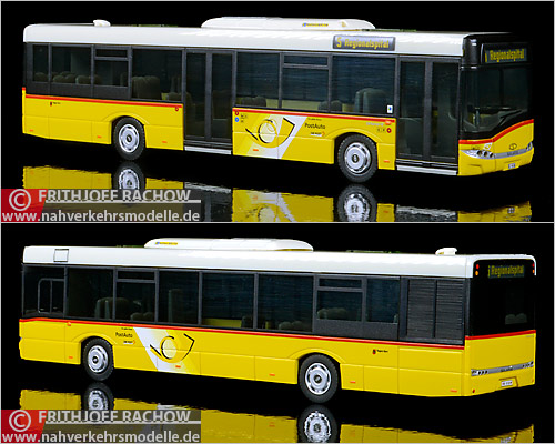 VKModelle Solaris U 12 2-trig Post Schweiz Postbus Modellbus Busmodell Modellbusse Busmodelle