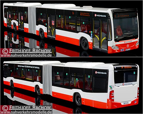 Rietze Busmodell Artikel SIM10150 Mercedes-Benz Citaro G 2015 Hochbahn Hamburg Wagen 77 35