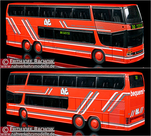 Rietze Busmodell Sondermodell Wischnewski Lbeck Setra S 328 D T Lbeck Travemnder Verkehrsgesellschaft L V G
