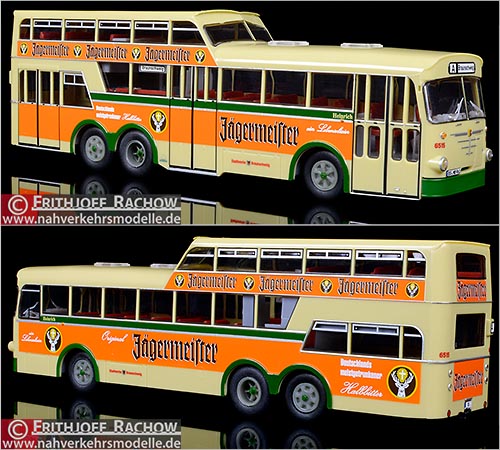VKModelle Bssing Anderthalbdecker  BSVAG Braunschweig Modellbus Busmodell Modellbusse Busmodelle