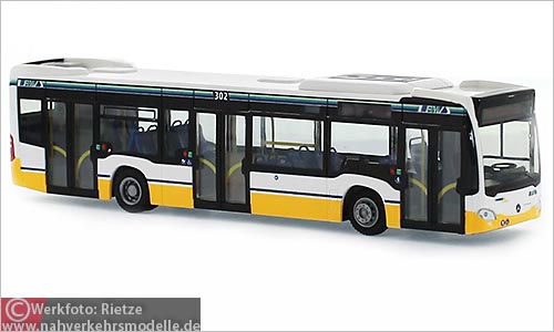 Rietze Busmodell Artikel 69429 Mercedes-Benz O 530 Citaro C 2 Euro 6 dreitrig Heag mobilo G m B H Darmstadt