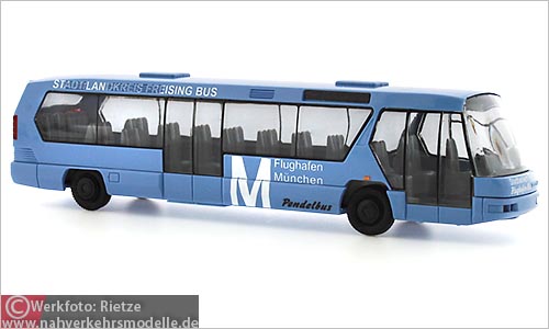 Rietze Busmodell Artikel 60148 Neoplan Metroliner Stadtverkehr Freising Flughafen Mnchen