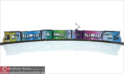 Rietze Straenbahnmodell Artikel STRA01063 Siemens Combino V A G Freiburg