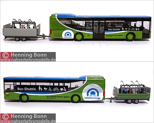 Rietze Busmodell Setra S 315 N F Lbeck Travemnder Verkehrsgesellschaft Herrentunnel Bus Shuttle