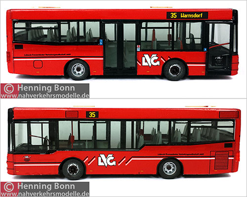 V K Modelle Busmodell M A N N M 223 Lbeck Travemnder Verkehrsgesellschaft
