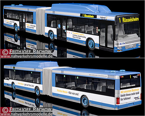 Rietze Busmodell Artikel Sondermodell M A N N G C N G Stadtwerke Rsselsheim